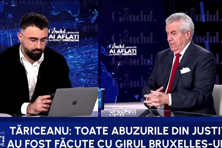 Tăriceanu povestește, fără nici o dovadă, că „abuzurile din Justiție” erau tolerate de UE Foto: Captură video