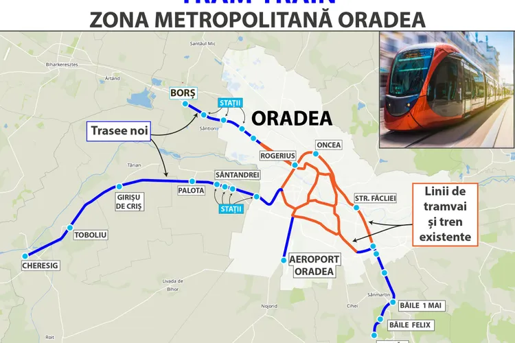 Bihorul dezvoltă o rețea de trenuri metropolitane  Foto: Facebook