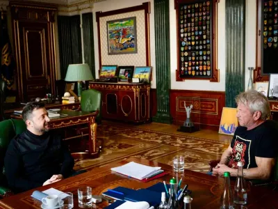 Sean Penn, întâlnire cu Zelenski la Kiev (sursa: X/Volodimir Zelenski)