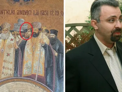 Traducătorul condamnat al Patriarhului Daniel, imortalizat pe un mozaic la Mitropolie (sursa: ziaruldeiasi.ro)