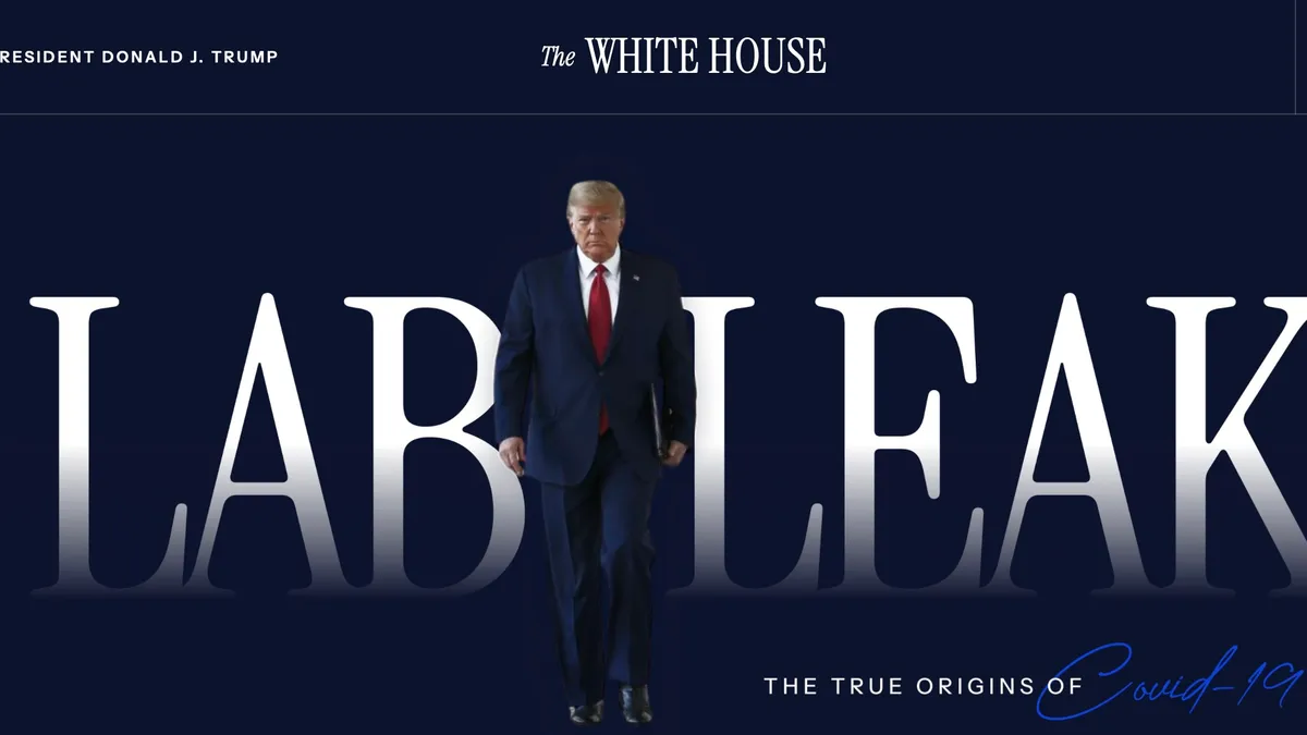 Pagina Casei Albe, teorii despre COVID (sursa: The White House)