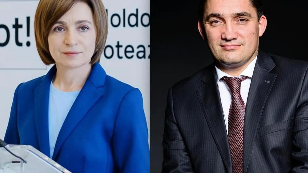 Dezbatere electorală, Maia Sandu și Stoianoglo (sursa: Facebook/Maia Sandu, Alexandr Stoianoglo)