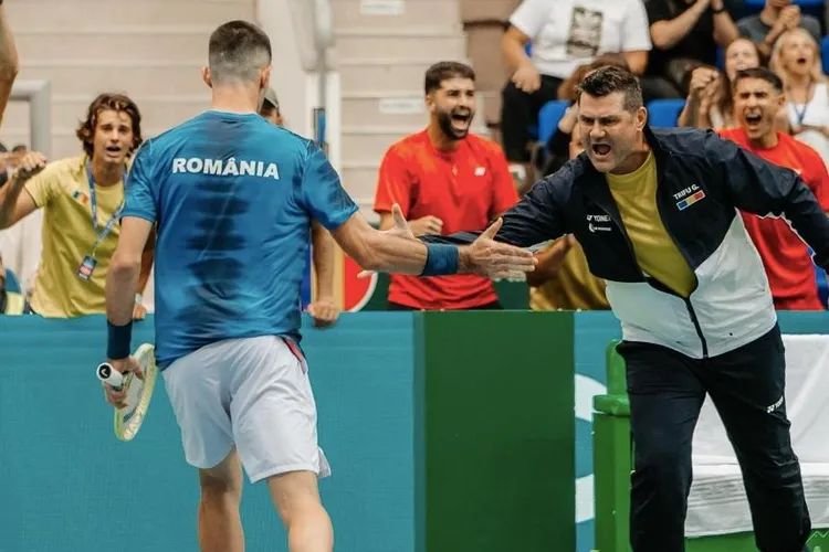 Cupa Davis: România a învins China (sursa: Federația Română de Tenis)