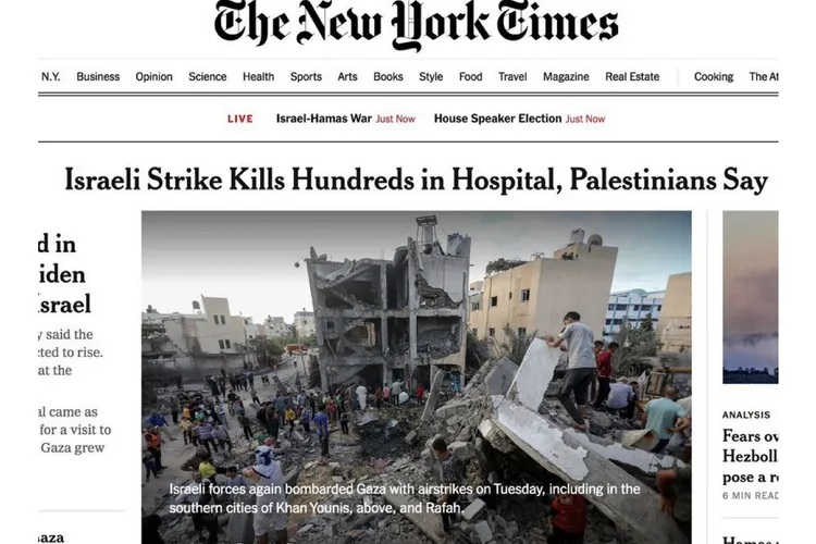 New York Times a preluat propaganda Hamas Foto: Twitter