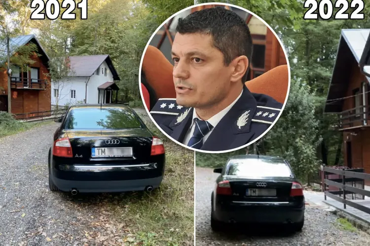 Chestori, cu mașina Poliției la distracție (sursa: libertatea.ro)