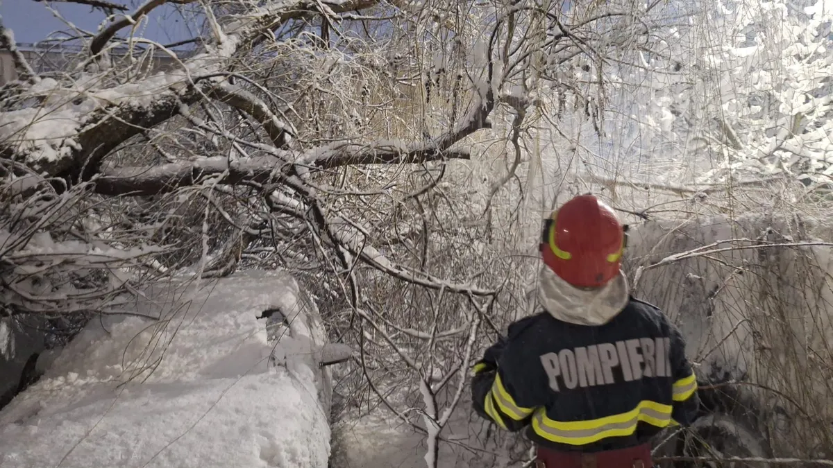 Avertizare meteo, viscol în toată țara (sursa: Facebook/IGSU - Inspectoratul General pentru Situatii de Urgenta, Romania)