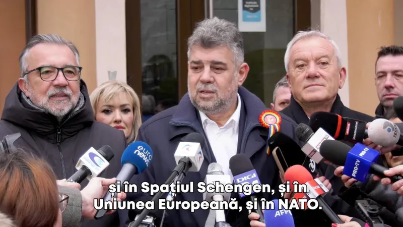 Ciolacu a votat pro-UE și NATO (sursa: Facebook/Marcel Ciolacu)