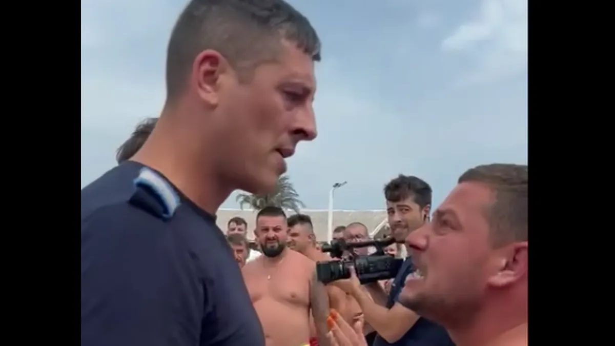 Jandarmul din Costinești, erou sau bătăuș? (sursa: Facebook/Sindicatul Europol)