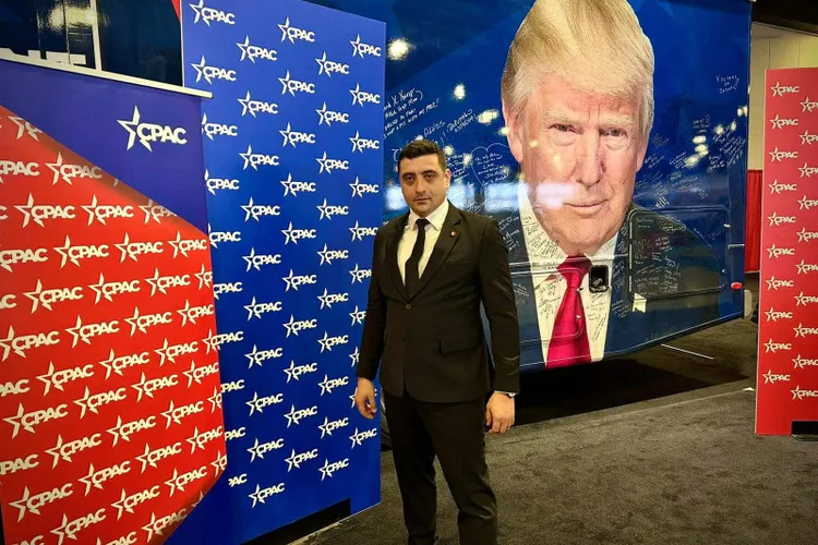Simion a plătit lobby-iști americani ca să-l ducă la Trump, dar a luat țeapă Foto: George Simion
