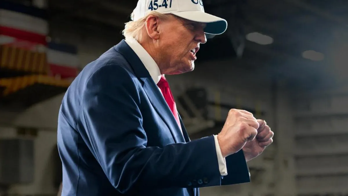 Trump amenință țările UE care sprijină Groenlanda (sursa: Facebook/The White House)