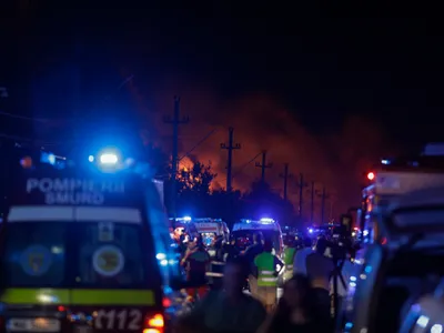 Explozii uriașe la Crevedia, mort, răniți (sursa: Inquam Photos/Octav Ganea)