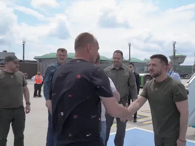 Erdoğan înfurie Moscova: eroii Azovstal, acasă (sursa: Facebook/Volodimir Zelenski)