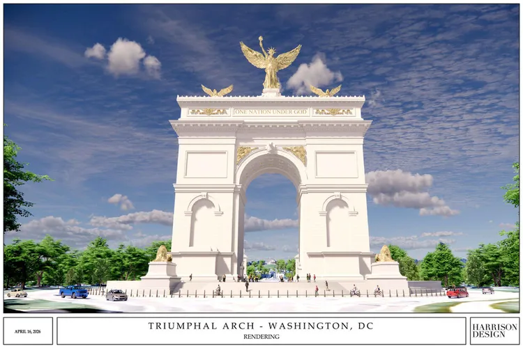 Trump vrea un arc de triumf (sursa: TruthSocial/Donald J. Trump)