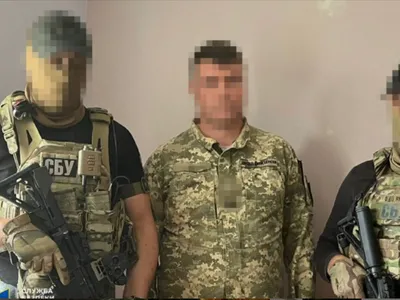 Ofițer ucrainean, posibil spion al Rusiei (sursa: Telegram/Serviciul de securitate al Ucrainei)