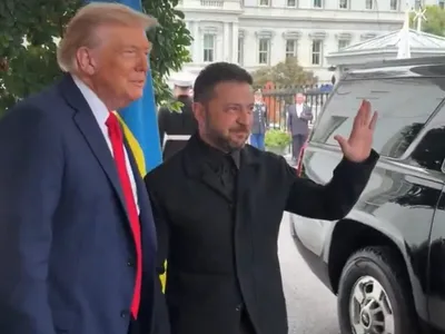 Zelenski a venit la Casa Albă la costum, dar fără cravată Foto: Captură video