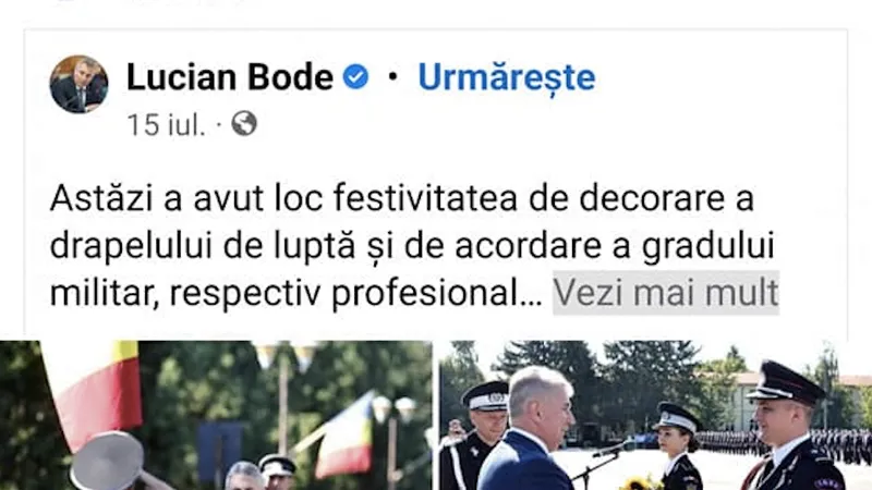 Godină: ministrul Bode, "pupat în cwr" (sursa: Facebook/Marian Godina)