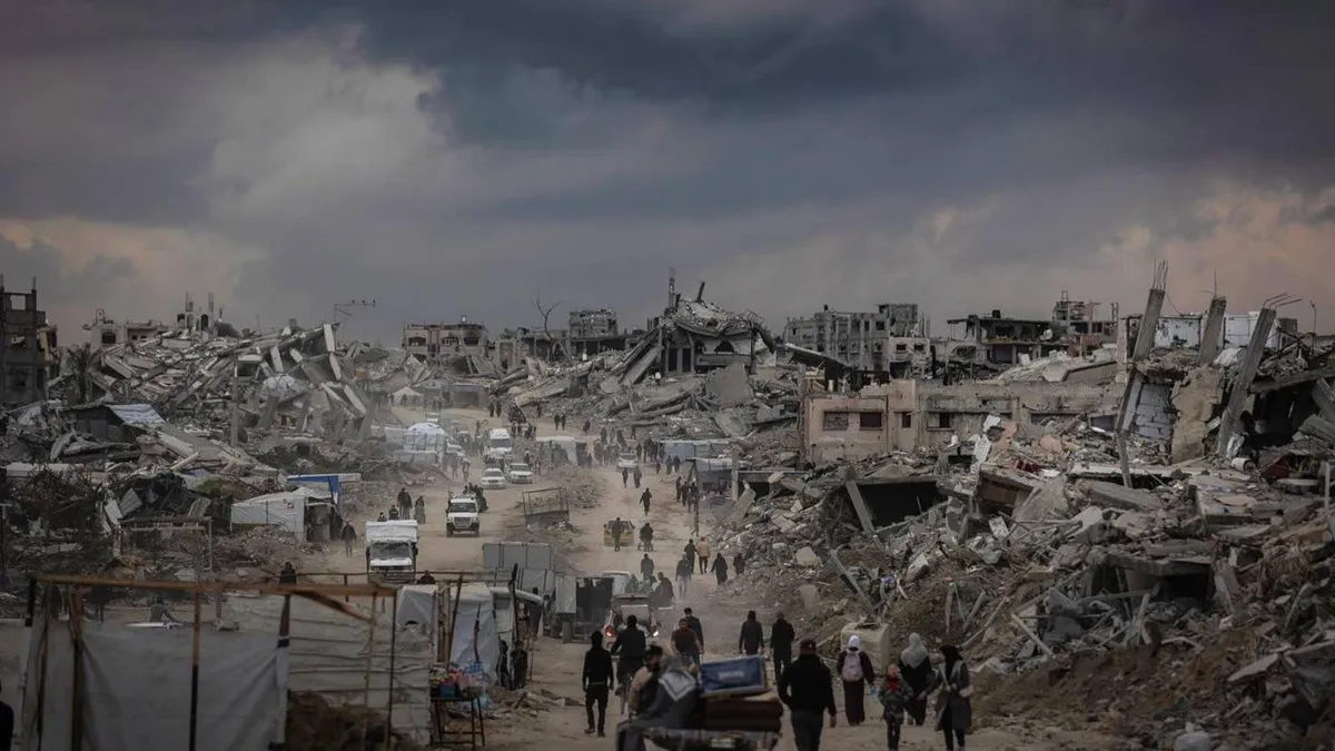 Israelul lansează noi bombardamente în Gaza (sursa: X/Muhammad Smiry)