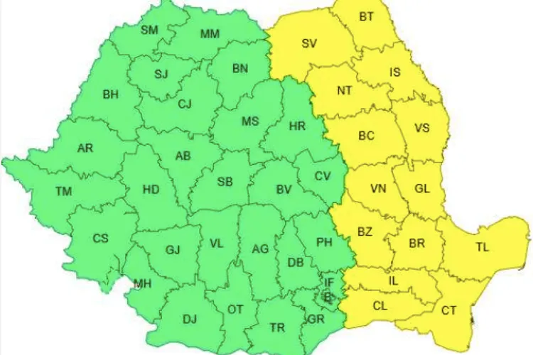 Ninsori, viscol, ger în estul României (sursa: meteoromania.ro)
