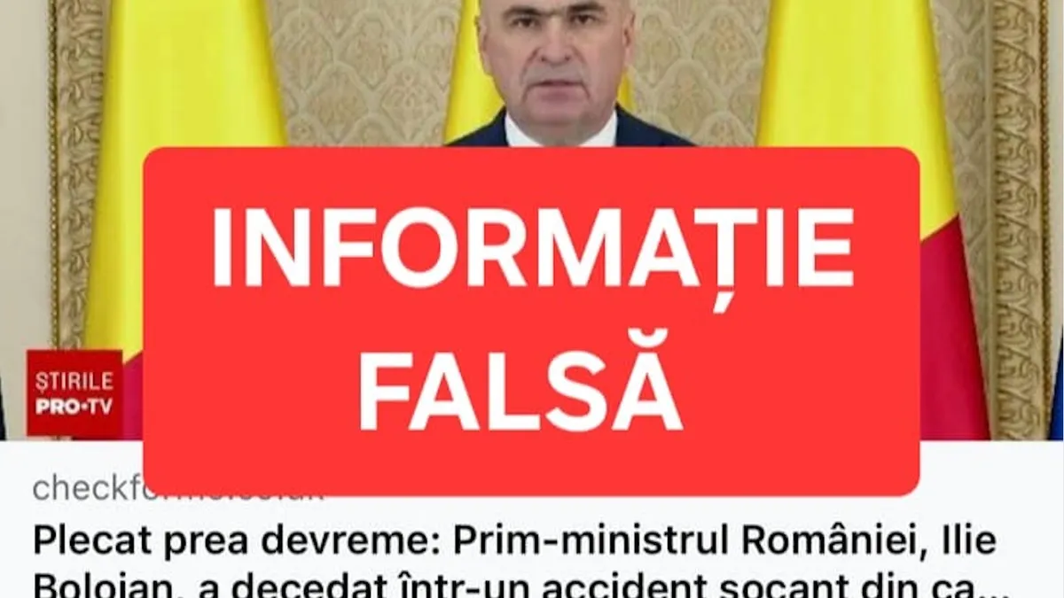 Bolojan nu a murit în accident (sursa: Facebook/MAI)