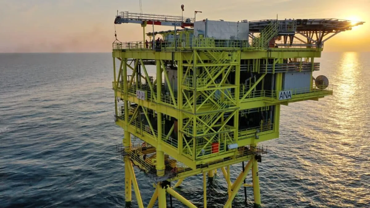 Primele gaze din Marea Neagră au intrat în Sistemul Național de Transport Foto: BSOG