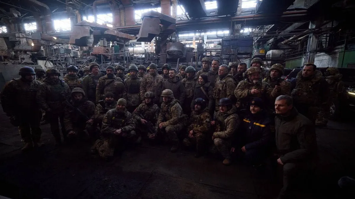 Zelenski s-a dus la Bakhmut Foto: Twitter