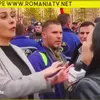 Doamnele de la Realitatea și România TV s-au certat, cu voce ridicată, la mitingul minerilor Foto: Captură video România TV/Podul