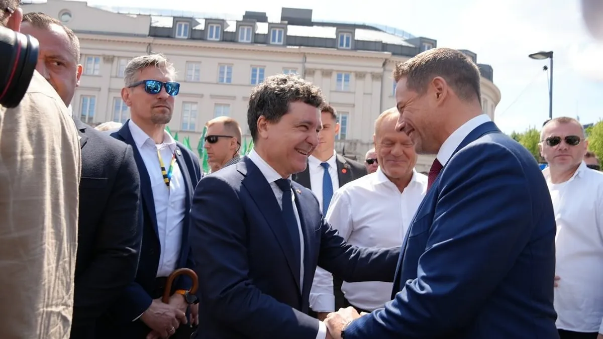 Alegeri în Polonia: Trzaskowski vs Nawrocki (sursa: Facebook/Nicușor Dan)