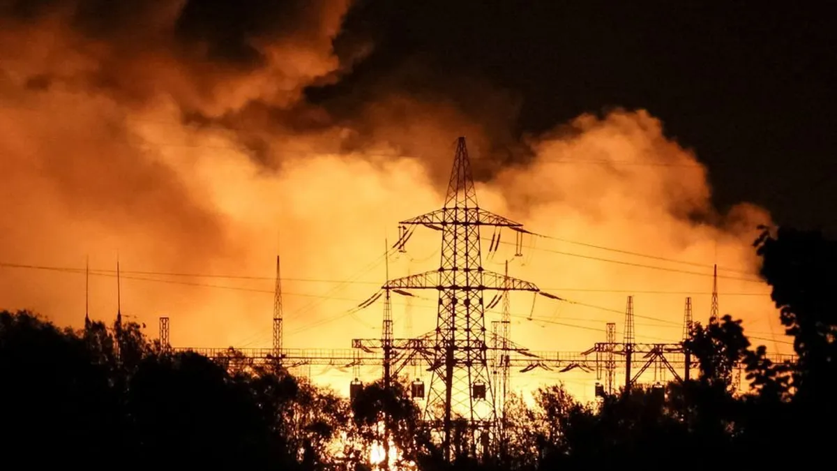 Atac asupra infrastructurii energetice a Ucrainei Foto: Twitter