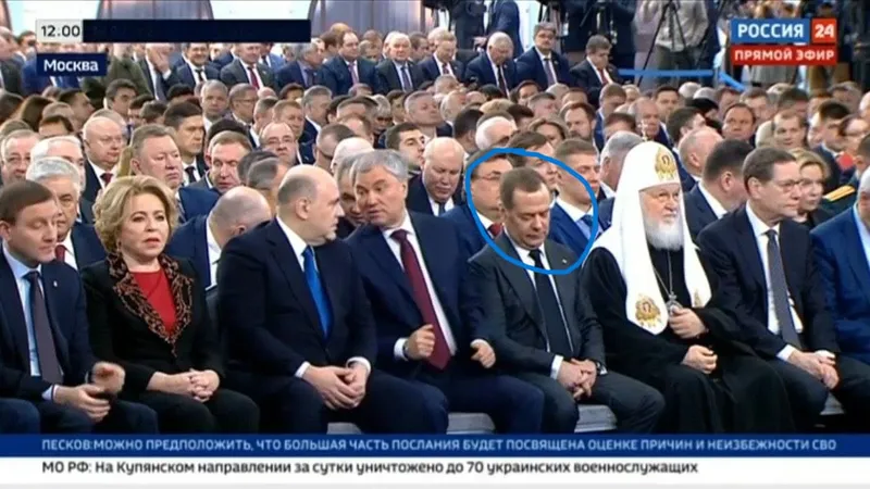 Atmosferă de înmormântare și personaje adormite la discursul lui Putin