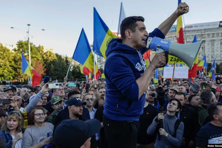George Simion apără Rusia de acuzația că ar fi atacat la Galați Foto: Inquam/Octav Ganea