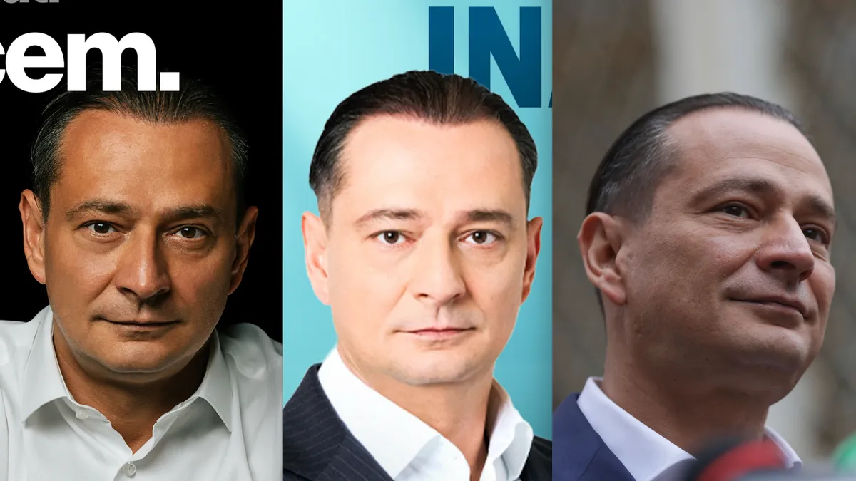 Daniel Băluță: în stânga, "bronzat" violent pentru PMB; în mijloc - alb ca varul în campania lui Crin Antonescu; în dreapta - imaginea sa reală de la lansarea candidaturii pentru PMB (sursa: Facebook/Daniel Băluță, Inquam Photos/George Călin)