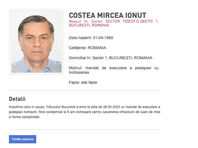 Condamnat, cumnatul lui Geoană a dispărut (sursa: politiaromana.ro)