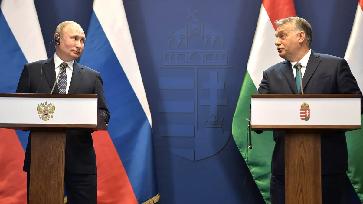 Sponsorul UDMR, Viktor Orban, face jocurile lui Putin Foto: en.kremlin.ru