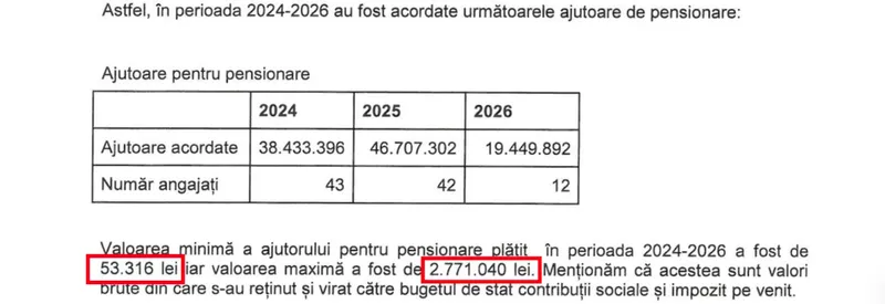 bonus de pensionare document ROMATSA