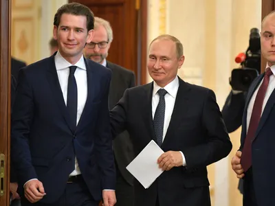 De ce spionii ruși iubesc Viena: in fotografie, fostul cancelar austriac, Sebastian Kurz, la Moscova Foto: Kremlin.ru