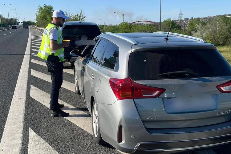 Urmărire în trafic și focuri de avertisment (sursa: Facebook/Inspectoratul de Poliție Județean Constanța)