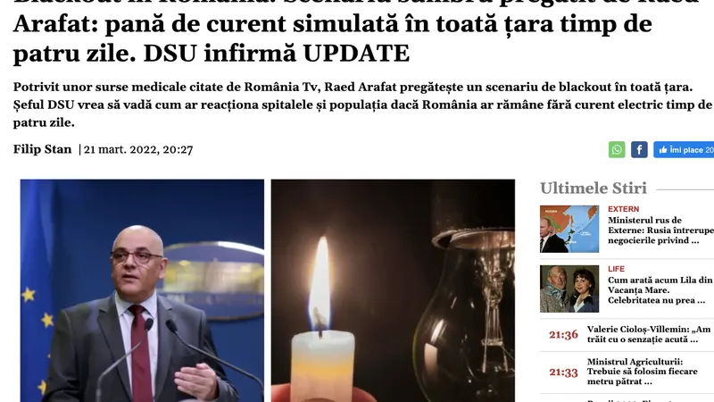 România TV, panicardă: blackout patru zile (sursa: România TV)