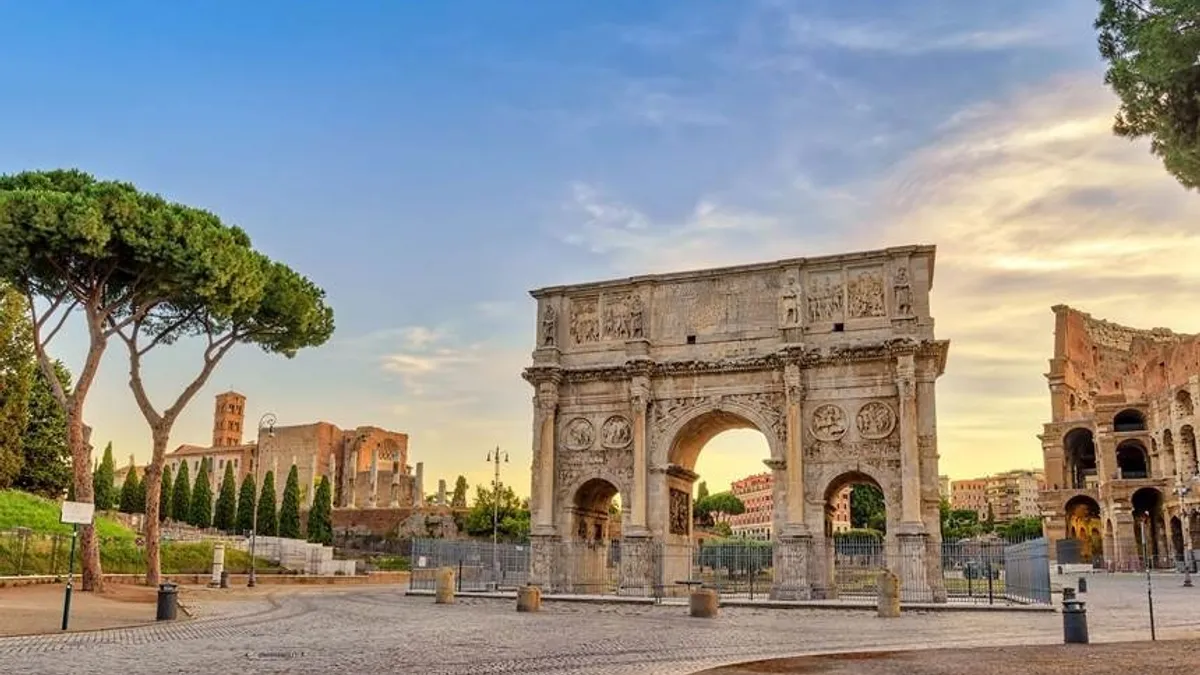 Furtună la Roma, monument istoric deteriorat (sursa: thetrainline.com)