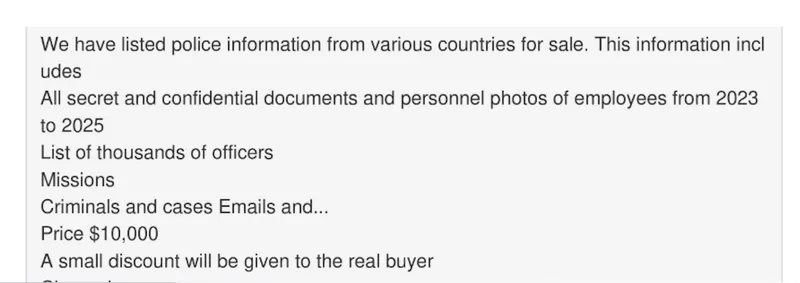 document 1 postat pe darkweb