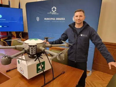 La Oradea, administrația testează transportul cu drone între spitale Foto: Facebook