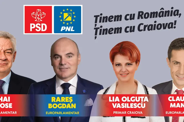 Rareș Bogdan, pe afiș cu liderii PSD Dolj și cu Mihai Tudose