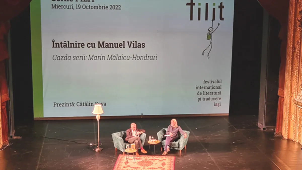 Manuel Vilas a deschis FILIT 2022 (sursa: ziaruldeiasi.ro)