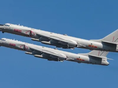 China, bombardiere nucleare în spațiul taiwanez (sursa: warriormaven.com)