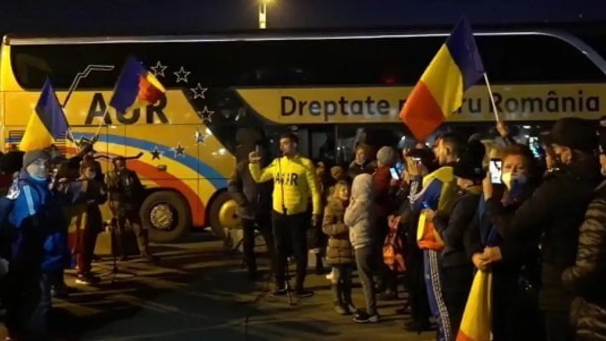 George Simion, amendă pentru protest neautorizat (sursa: ziaruldeiasi.ro)