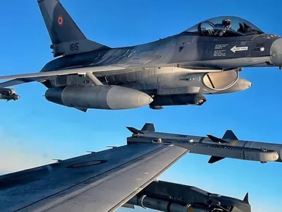 Alertă în Tulcea, F-16 ridicate de la sol (sursa: Forțele Armate Române)