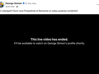 George Simion susține că este președinte (sursa: Facebook/George Simion)