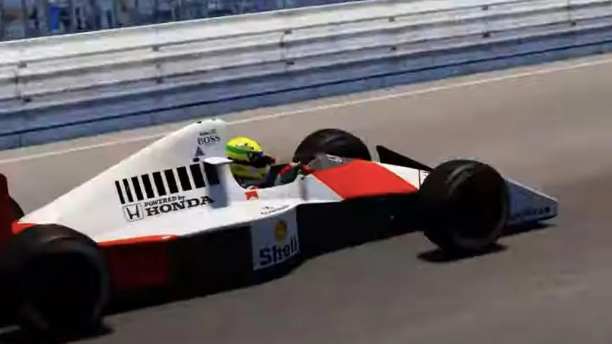 Monopostul lui Senna, revenire pe pistă (sursa: YouTube/Xydte RC &amp; SimRacing)