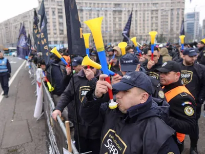 Polițiștii protestează împotriva noilor măsuri fiscale (sursa: Inquam Photos/Octav Ganea)