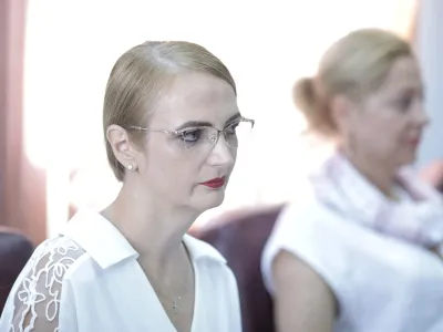 Lia Savonea confirmă telefonul către Curtea de Apel București din timpul conferinței de presă (sursa: Inquam Photos/Octav Ganea)