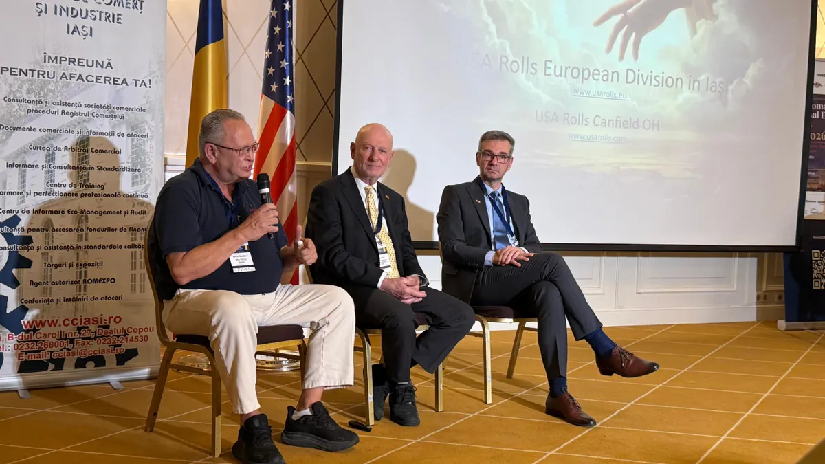 Kevin Sheldon, un om de afaceri american, la un eveniment în Iași